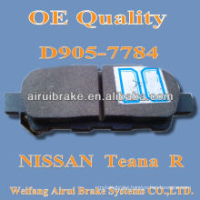 D905 NISSAN Teana brake pads